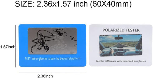 Polarized Sunglasses Tester 2pcs Polarized Glasses Test Card Polarized Glasses Check Paper Accessories 2.36x1.57inch...