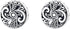 Amy & Annette Artisan Stud Earrings - Sterling Silver Stud Earrings for Women - Great Gift Idea for Every Occasion - Size (8mm Diameter)...