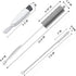 Bottle Cleaning Brush Set, Long Handle Silicone Cleaner Brushes + Thermos Lid Cup Brush + Drinking Straw Brush for Cleaning Baby Bottles, Narrow N...