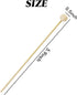 100PCS 6inch Rock Candy Sticks with Ball Wood Swizzle Sticks Wood Cake Sticks Drink Stirrer Sticks for Hard Rock Candy...