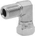 (2-PACK) 1501-04-04 Hydraulic Hose Adapter Fitting 1/4" Male (1/4"-18NPTF) × 1/4" Female (1/4"-18NPSM) Swivel 90° Elbow SAE Pipe Joints Tube Conne...