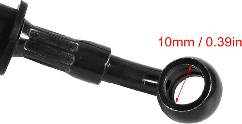 Keenso Motorcycle Front Brake Line, Braided Oil Hose Line Pipe Brake Clutch Oil Hoses Line Pipe Colorful Motorcycle Pit Dirt Bike Enduro Motocross...