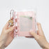 NatSumeBasics Pink A7 Binder 4 Divider Pockets Binder Inserts Set Clear Snap Binder with A7 Cash Envelops, 6 Rings Budget Binder Pockets Kit for P...