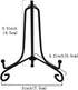 Artliving 3.5 Inch Black Mini Iron Stand Cookie Holder Display Stand Place Card Holder Display Easels at Weddings, Birthday Party (4 pack)...
