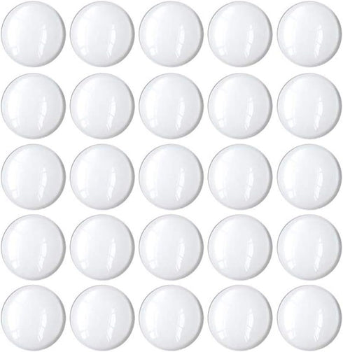 100 Pcs 20mm Clear Round Cabochons Flat Back Glass Dome Cabochons for DIY Crafts Photo Pendant Jewelry Making (20 MM)...