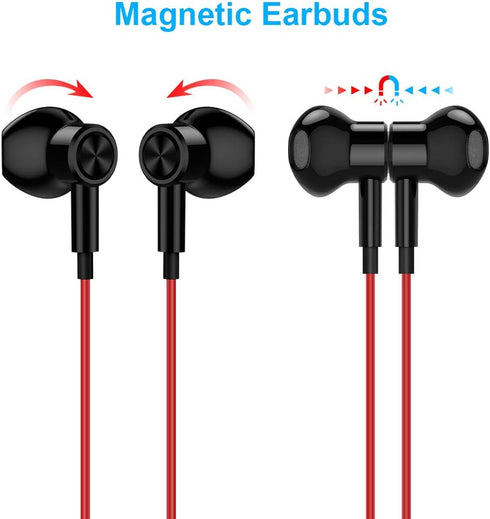 3.5mm Earbuds Noise Canceling Headphone with Microphone Magnetic in-Ear Wired Stereo 3.5mm Jack Earphone for Moto G Power Play Pure Google Pixel 4...