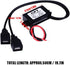 Keenso Waterproof DC Converter 3A DC 12V to DC 5V Dual USB Adapter Converter Module Dual Power Adapter DC to DC Buck Converter Step Down Power Sup...