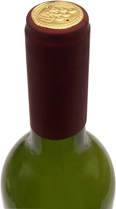 Heat Shrink Capsules, 100 Pcs Wine Brewing Caps Matte Surface Oriental Red For Professional and Home Use...