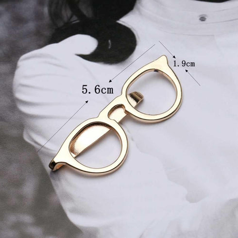 3 Pcs Metal Tie Clip Glasses Shape Tie Bar Clasp Mens Necktie Clip Pin for Anniversary Wedding Business Meeting...