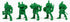 Creature Mini Action Figure Playset- Orcs Mutants 2 ? Fantasy Figures - XL 1/32nd Scale DND 5 pcs Characters Accessories RPGs and Soldiers...