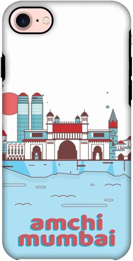 AMZER Dual Layer Hybrid Handcrafted Designer Shockproof Case with Screen Cleaning Kit for iPhone 8 - Aamchi Mumbai......