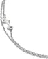 COOLSTEELANDBEYOND Two-Row Stainless Steel Link Chain Anklet Bracelet with Charms of Dolphins, Jingle Bell, Adjustable...