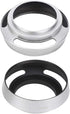 Camera Lens Hood, 2Pcs Aluminium Alloy Hollow Out 39 mm Lens Hood for Leica Camera, Silver...