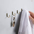 58 Pieces Wall Mounted Hook, Steel Small Coat Hooks, Bronze Single Hanger for Jewelry, Key, Hat, Kitchen Towel Little Hook with Black Screws for F...