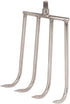 4 Teeth Hand Rake Aquatic Weed Rake Stainless Steel Stainless Steel 4 Teeth Hand Rake Portable Aquatic Weed Rake with 8Mm Threaded Interfa for Fis...