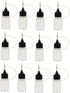 HLLMX 12 PCS Plastic Squeezable Tip Applicator Bottle with Needle Tip Caps Glue Bottle Applicator for Paint Quilling Craft, Glue, Liquid, Alcohol ...