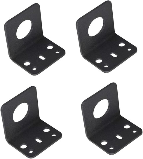 4 Pcs L-Bracket 1255 3/4 Hole Thick Steel Mobile Antennas Brackets for UHF VHF Coax NMO Antenna Mounts Cable Mobile Antennas (Black)...