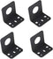4 Pcs L-Bracket 1255 3/4 Hole Thick Steel Mobile Antennas Brackets for UHF VHF Coax NMO Antenna Mounts Cable Mobile Antennas (Black)...