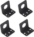4 Pcs L-Bracket 1255 3/4 Hole Thick Steel Mobile Antennas Brackets for UHF VHF Coax NMO Antenna Mounts Cable Mobile Antennas (Black)...