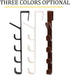 5 Layers Over The Door Hook Organizer Rack Hanger Backpack Handbag Door Hook, Pack of 2 (Black)...
