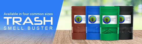 Trash Can Smell Eliminator Cover, Odor Eliminating Bag with Optional Straps, Eliminates Odor from Trash, Durable, Effective, Chemical-Free, Lemon ...