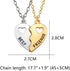 Best Friends Necklace 2 Pieces Gold & Silver Split Heart Pendant Necklace BFF Friendship Necklace...