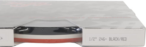 Universal TFX 0208246 - Auto Customizing 1/2" 2-Color Dual Pinstripe -1/2" x 150' (1/4” Stripe, 1/8" Gap, Then 1/8” Stripe) - 246- Black/Red...