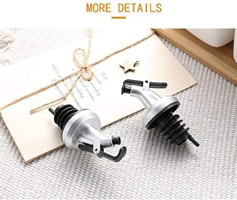 TBWHL 10 Pcs Pour Spouts, Olive Oil Vinegar Dispenser Bottle Liquor Wine Pourers Flip Top Stopper Leak-proof Reusable with Lid for Kitchen and Bar...