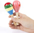 Sansheng 12 PCS Mini Fiesta Wooden Maracas Toys, Wooden Maracas Festival Painting, Wooden Carnival Maracas (Random Colors)...