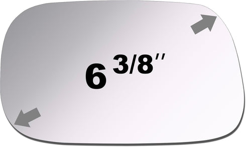 ReYee Side Mirror Glass fit for 2002 2003 2004 2005 2006 Toyota Camry Sedan Driver Left Side Mirror Glass Replacement No Backing Plate Flat Includ...