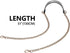 VanEnjoy 12MM Replacement Chain & Genuine Leather Shoulder Crossbody Straps for Handbags Purse Bags...