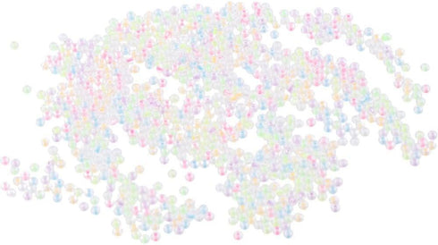 5000Pcs Glow Seed Beads 3mm Glass Seed Beads,Transparent Round Spacer Beads Bulk for DIY Jewelry Making Supplies...