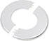 4 Pcs Wall Split Flange, ABS Round Self-Adhesive Escutcheon Plate Buckles Design for 2.5"/64mm,Silver...