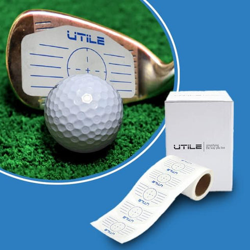 UTILE Golf Club Labels for Universal Iron – (250 Labels Pack) Golf Impact Tape for Golf Clubs, No Weight Added Golf Impact Sticker, for Easy to Ap...