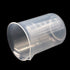 6 Pack 50ml Lab Plastic Graduated Beaker Transparent Measuring Beaker Cup Mixing Cup Liquid Container for Science Lab...
