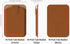 Sinjimoru Pull & Eject Magnetic Wallet for iPhone, Vegan Leather Magnetic Card Holder, Compatible with MagSafe Wallet, M-Pull Tab Wallet Brown...