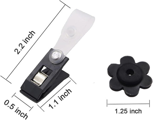 10 Pack Garden Flag Rubber Stoppers and Adjustable Anti-Wind Clips - Flag Stops Accessories Hardware for Garden Flag Poles Stand...