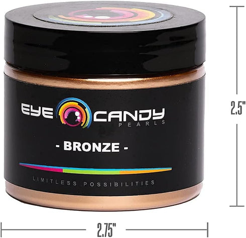 Eye Candy Premium Mica Powder Pigment "Bronze" (50g) Multipurpose DIY Arts and Crafts Additive | Woodworking, Epoxy, Resin, Natural Bath Bombs, Pa...