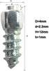 Marrkey 12mm Carbide Screw Tire Studs Snow Spikes Anti-Slip/Anti-ice for Car/Snowmobile/Tractor/ATV/UTV/Motorcycle/Short Lug/Bicycles/Shoes with I...