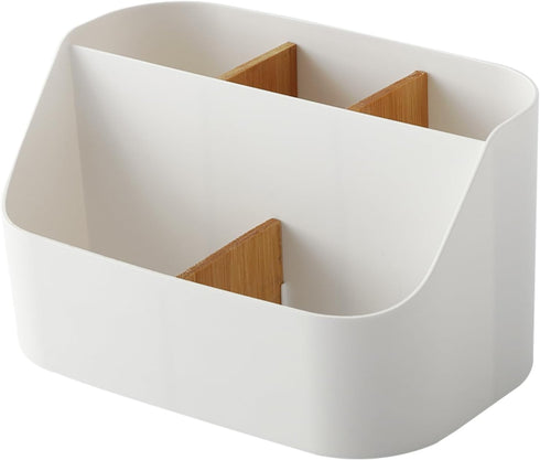 Desk Organizer Remote Control Holder Makeup Caddy Box for Home & Office...