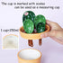 Cactus Measuring Spoons Set in Pot Ceramic Cute Measuring Cups and Spoons Unique Baking Gifts for Dry Wet Ingredients Dishwasher Safe 1 Tbsp 1 TSP...