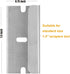 Razor Blades Metal Scraper Tool Glass Scraper Stove Top Long Handheld Scraper Window Ceramic Scraper with 20 PCS Single Edge Replacement Scraper B...