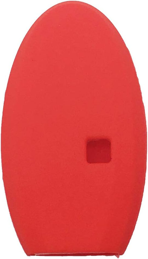 LemSa 2Pcs Rubber Silicone Smart Key Fob Case Cover Protector Holder for Nissan Altima Maxima Murano Armada Gt-r Sentra Altima Rogue Pathfinder, R...
