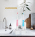 Sleek Mini Ceramics Toothbrush Holder Stand for Bathroom Vanity Countertops, Mini Ceramics Toothbrush Holder Stand (White)...