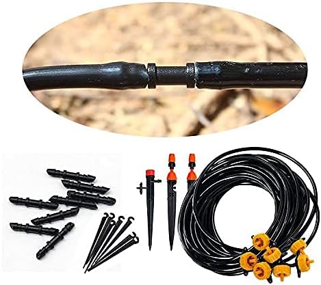 100 Pcs 1/4 Goof Drip Line Plugs Irrigation Black Barbed Hose End Plug Irrigation End Plugs for Drip Line...