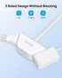 TROND Flat Extension Cord 6 Feet | Flat Plug Power Strip | 3 Prong Grounded 3 Outlets | 1625W | 13A | 16 Gauge Power Cord | for Indoor Home Kitche...