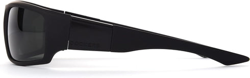 Dockers Men's Gavin Sunglasses Polarized Wrap, Black, 57mm...