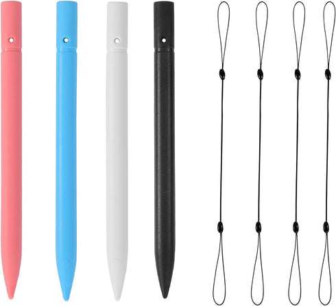 cimetech 4.5 Inch Replacement Stylus Drawing Pen with Elastic Ropes for Kids Drawing Pads LCD Writing Tablet (4 Pack)...