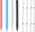 cimetech 4.5 Inch Replacement Stylus Drawing Pen with Elastic Ropes for Kids Drawing Pads LCD Writing Tablet (4 Pack)...