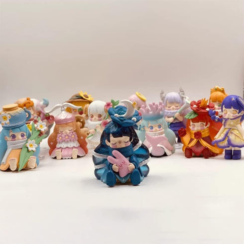 CORA Princess Flower Zodic Series Box Toys Blind Box Cute Collectible Figure Action Model Girl Birthday Surprise Random Blind Bags Room Desktop De...